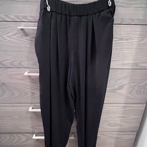 Black slouchy jogger pants